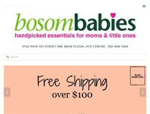 Tablet Screenshot of bosom-babies.com